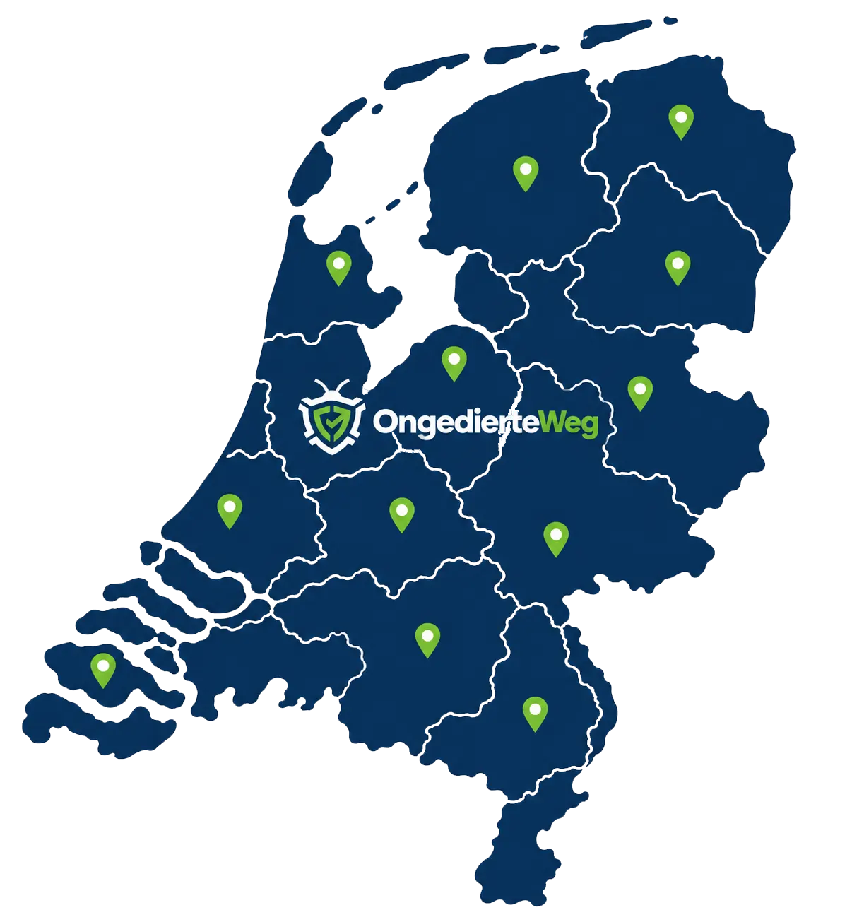 OngedierteWeg — landelijke dekking met bestrijders in elke provincie