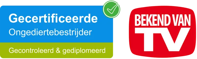 Gecertificeerde ongediertebestrijder — gecontroleerd & gediplomeerd · Bekend van TV